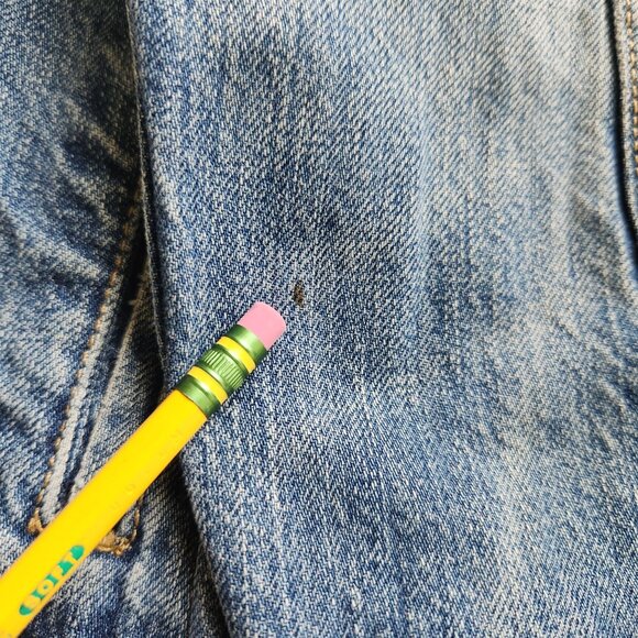 Retro Levi's Strauss Blue Denim Jacket CA00342 Trucker Casual Unisex Large - Picture 12 of 15